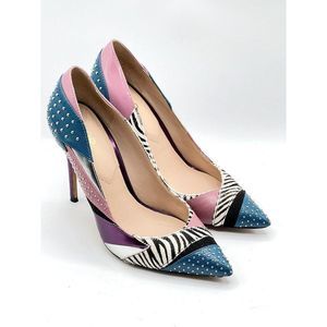 Aldo Mixed Media Studded High Heels Women's Size 7.5